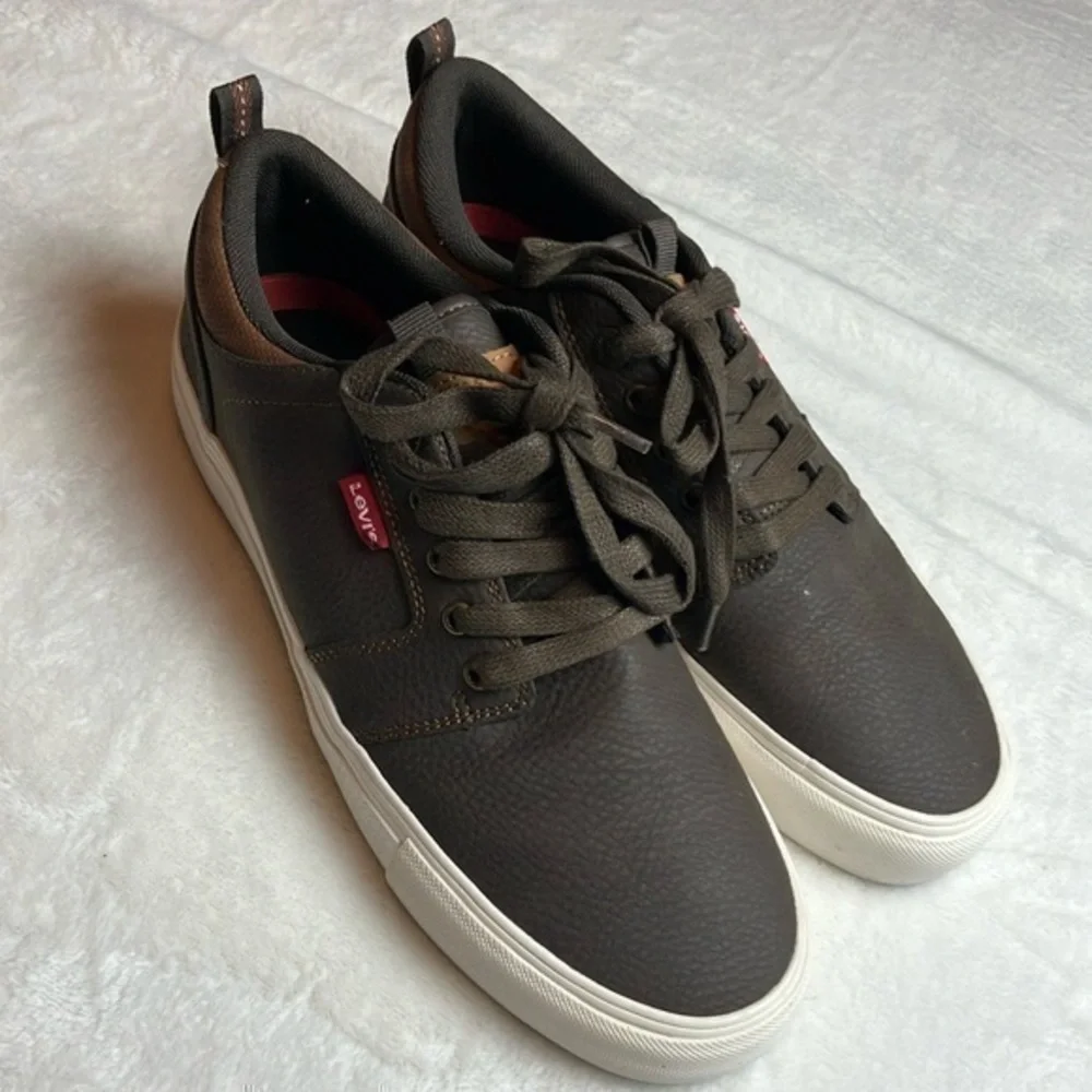 Levi's Alpine Tumbled Stacked Synthetic Leather Casual Lace-up Sneaker Men's 9.5